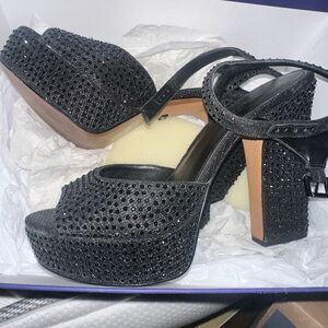 MICHAEL Michael Kors Black Platform Heels